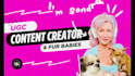 create dog ugc ads for your pet products or services