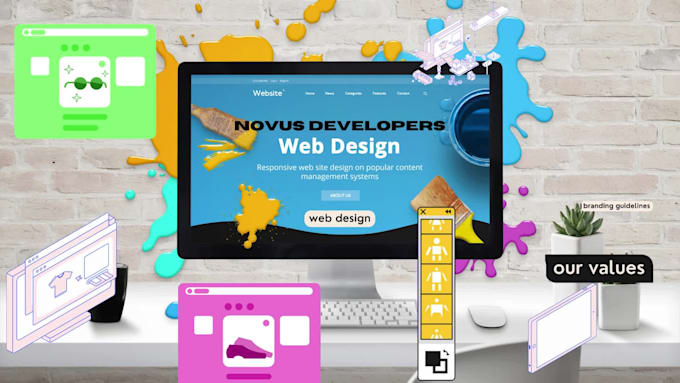 Create responsive wordpress website design or redesign develop a modern ...