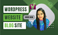 create professional responsive wordpress blog websites and design landing pages