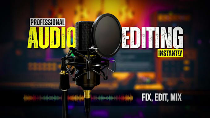 do professional audio editing with noise reduction instantly