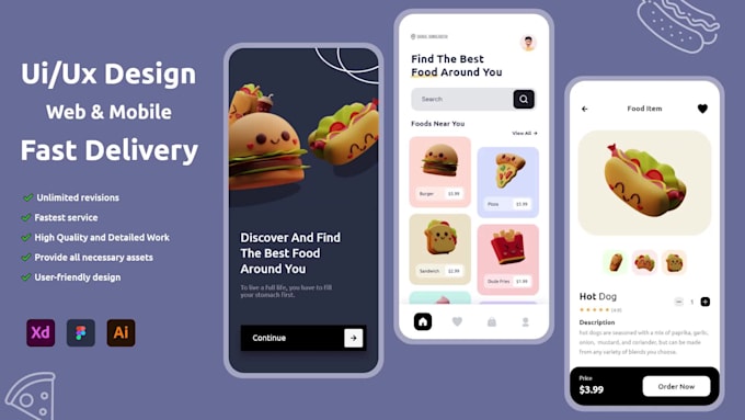 Do creative mobile app design with the best ui ux by Saffat_jr | Fiverr