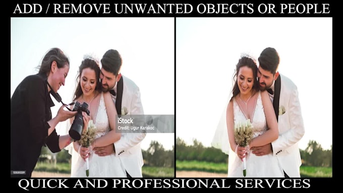 add or remove object, people from photo professionally