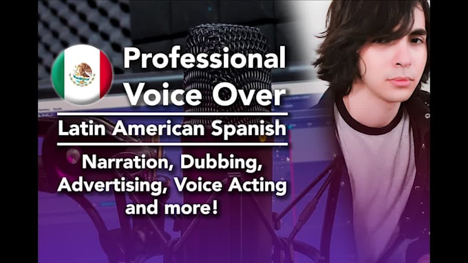 record professional neutral spanish voice over and acting