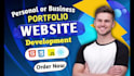 build a personal portfolio website that will be fully customized