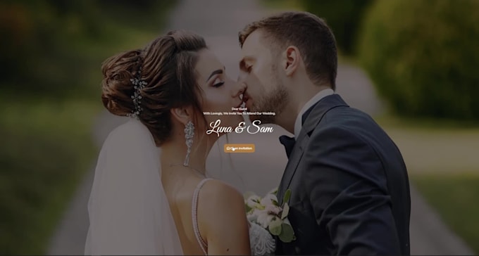create wedding website with online rsvp