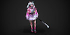 do character modeling, retopo, uv mapping, and texturing