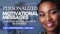 record personalized motivational messages