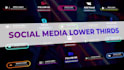 create trendy animated social media lower thirds