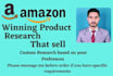 do amazon product research for fba private label