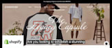 create shopify clothing website, fashion website