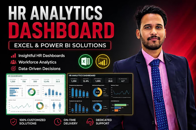 be your HR data analyst for excel and power bi reporting