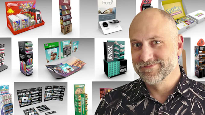 design 3d product displays and signage solutions with graphics