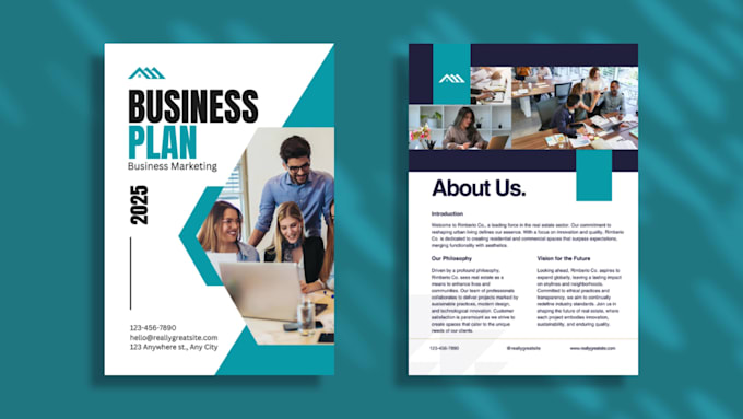 write and design professional business plan for startups