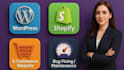 do wordpress, shopify, and ecommerce websites
