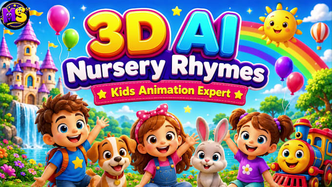make viral ai nursery rhymes videos, kids songs, and 3d animated rhymes