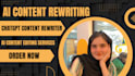 do ai proofreading and rewrite content humanize ai content