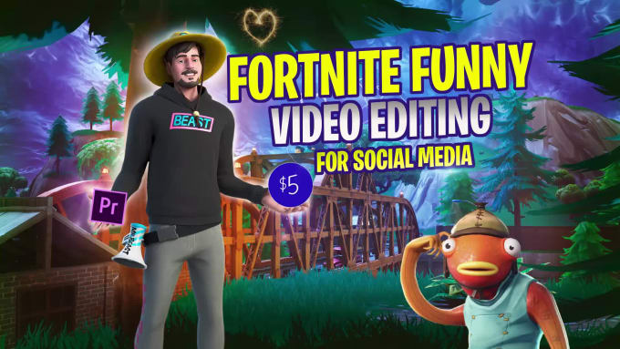 Edit your funny fortnite gaming video for social media by