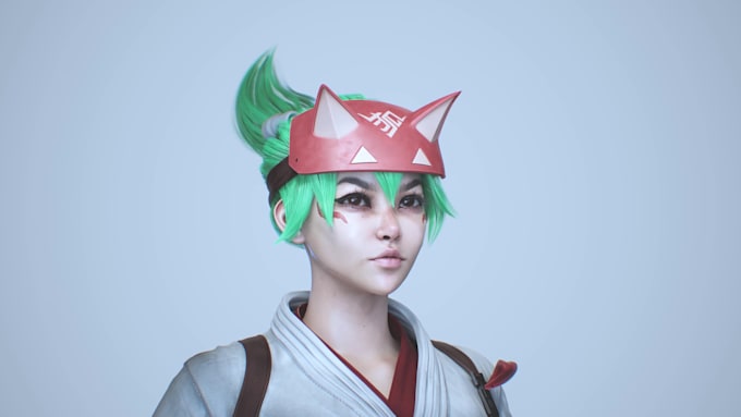 3d humanoid unreal engine futuristic, 3d realistic model for game, cinematic