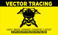 vector trace edit your logo, signature, sketch or ai image