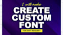 convert your custom font design to ttf and otf