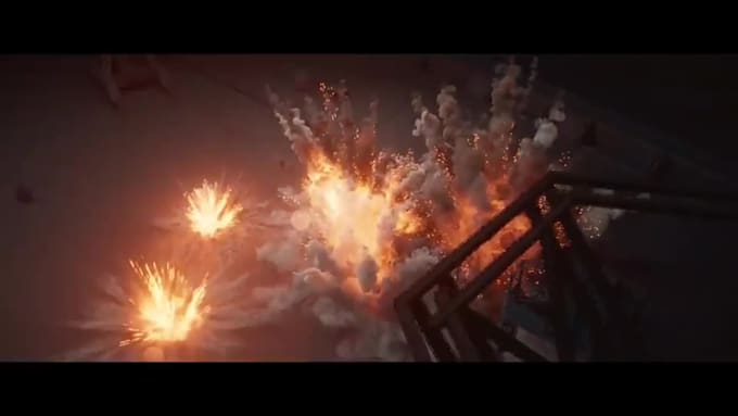 do professional vfx, compositing, special effects, and fire explosion, cgi video
