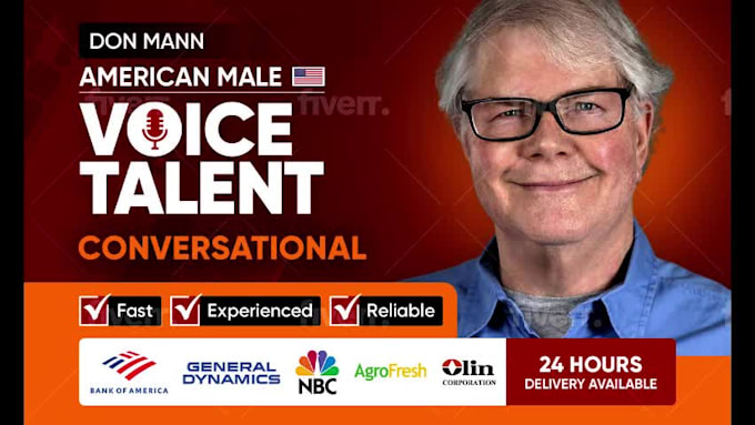 record a natural, conversational male voice over