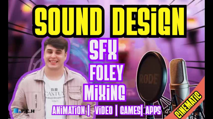 create cinematic sound design, foley and mix audio