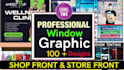 create outstanding window graphics shopfront or storefront panel design