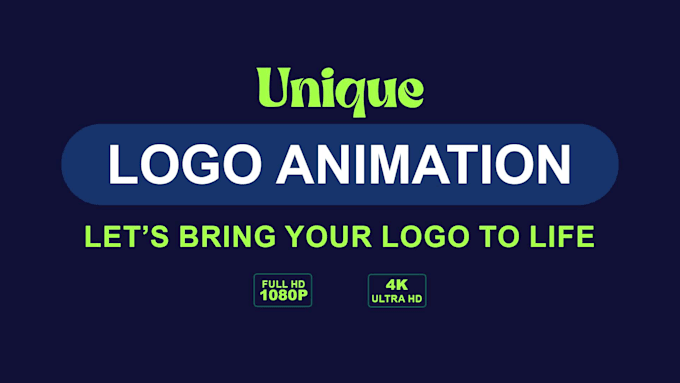 create unique custom logo animation