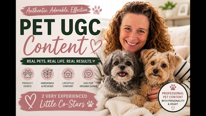 create authentic pet ugc videos with my dogs