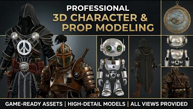 create stylized low poly 3d game assets and props for unity and ue
