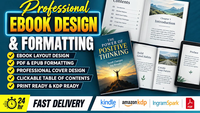 do amazon KDP book formatting, paperback and kindle ebook formatting
