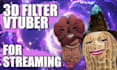 create a custom 3d ar vtuber filter for snap camera, lens studio ready to stream