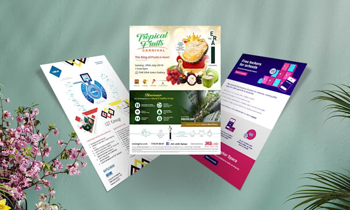 design flyer, poster, sale sheet, brochure in quick delivery