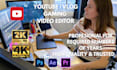do professional video editing, youtube, gaming video editing, motion graphics