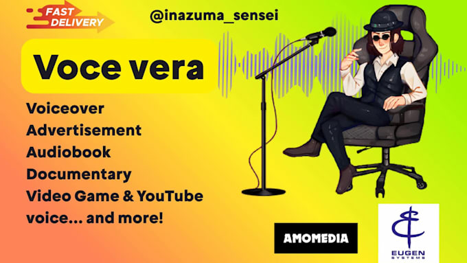 record and dub anything you desire for an italian voice over
