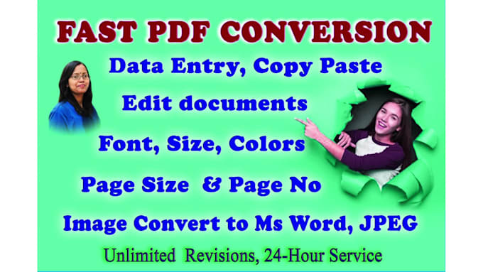 convert PDF to ms word document in 24hrs