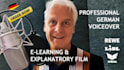 do a deep german male voice over for elearnings