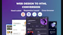 convert figma to html, web design to HTML with tailwindcss
