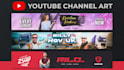 design a youtube banner or channel art for you