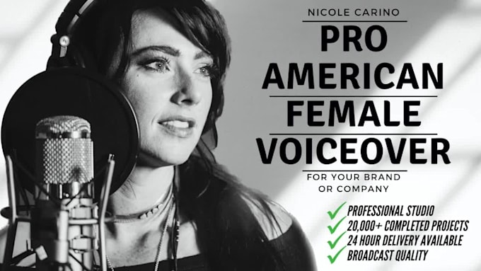 record a pro american voiceover for your company
