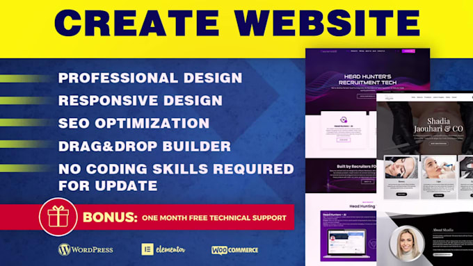 create a wordpress website for your small business