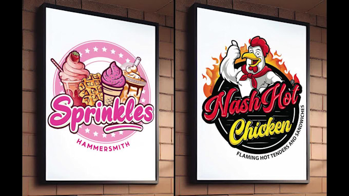design food, restaurant, pizza, burger, bbq, drink, bakery logo
