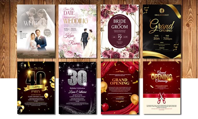 design save the date wedding invitation card