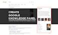 create a google knowledge panel or graph for any person