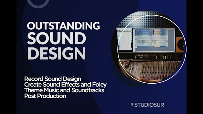 elevate your project with expert sound design