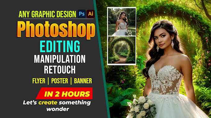 do any photoshop picture editing or graphics design