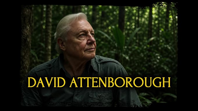 voice a fun energetic david attenborough