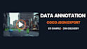 do image annotation and bounding boxes in coco json