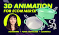 make 3d looping product video, cgi animation, 360 GIF